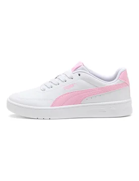 Sneakers bianche e rosa Court Classic Clean Jr 37 - Puma - FashionsVida