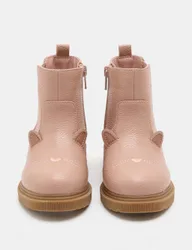 Kids' Novelty Cat Ankle Boots (4 Small-2 Large) Light Pink Female