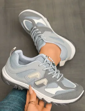 Zapatos de mujer de patchwork, zapatillas de moda, zapatillas con cordones, zapatos de plataforma, zapatos deportivos casuales, zapatos de mujer amari - Shein - FashionsVida