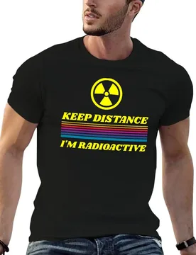 KEEP DISTANCE I'M RADIOACTIVE T-Shirt Running Gym Short Sleeve Sports Tee - Aliexpress - FashionsVida