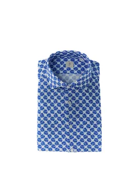 Camicia con fantasia BLU XXL - RE-DO IT - FashionsVida