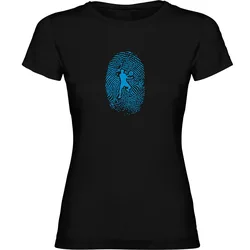 T-shirt à Manches Courtes Padel Fingerprint Black S