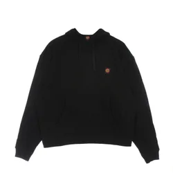 Felpa Leggera Cappuccio Uomo Classic Label Hood Black