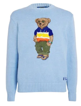 Polo Ralph Lauren Cotton Polo Bear Sweater - Ralph Lauren Polo - FashionsVida