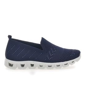 Sneakers Blu Slip-on Con Strass 471 39