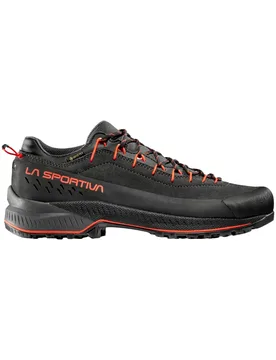 Chaussures d'approche en GORE-TEX® - TX4 Evo GTX Carbon/Cherry Tomato en Cuir - Taille 45,5 - Gris - La Sportiva - FashionsVida