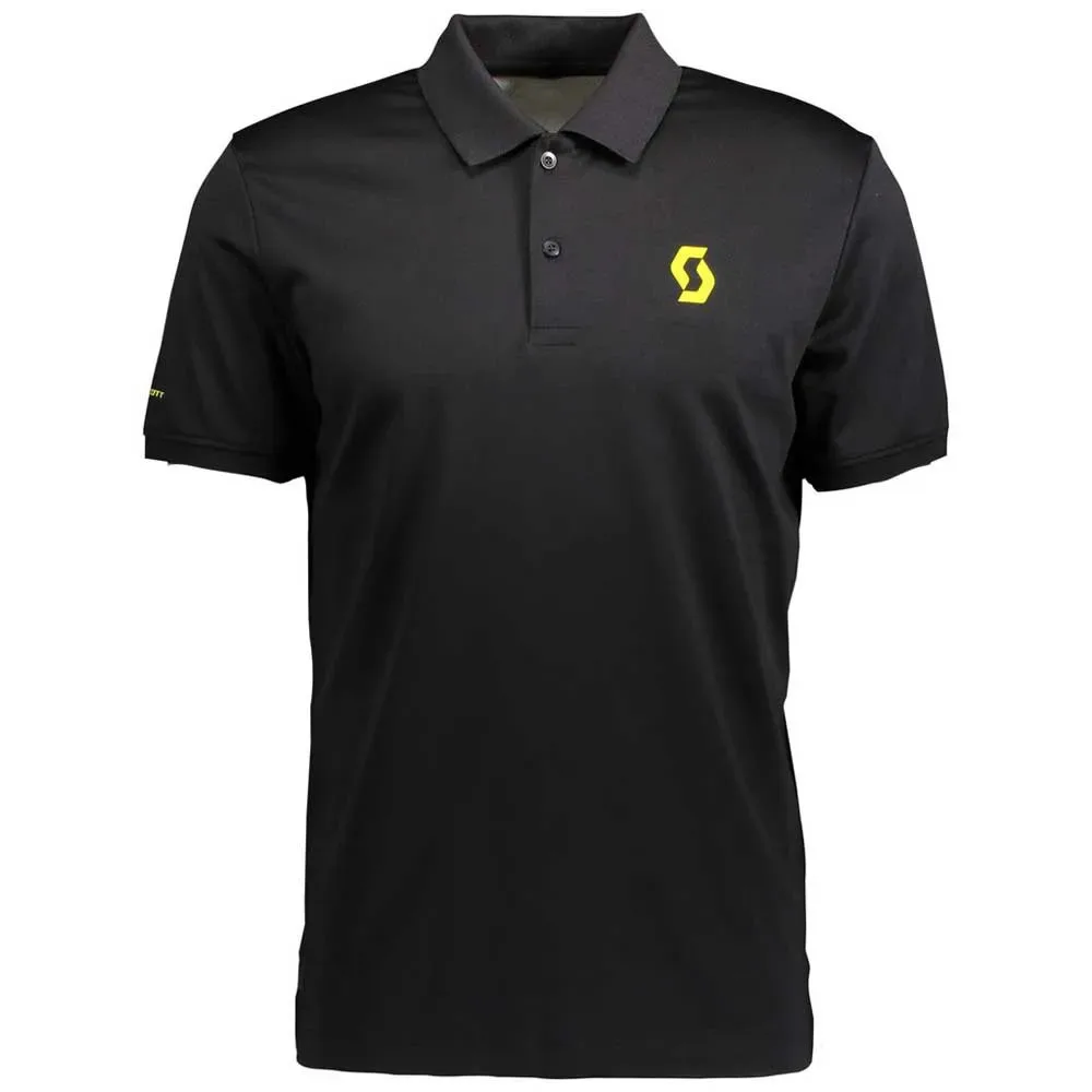 Polo A Maniche Corte Ft Black / Sulphur Yellow - Scott - FashionsVida
