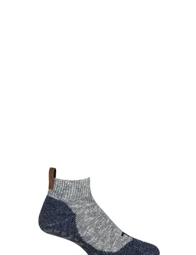 Mens 1 Pair Lodge Homepad Cotton Socks with Grips Storm 7-8 Mens - Blue - Size: 7-8 Mens - Falke - FashionsVida
