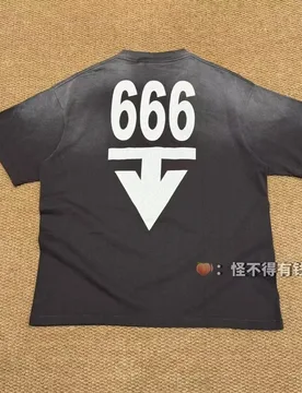 Authentic SAINT Skeleton Statue of Liberty 666 Tee Streetwear Black Distressed Round Neck Cotton Premium T-Shirt - Aliexpress - FashionsVida
