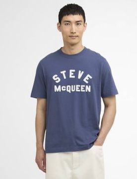 Para hombre. MTS1592 Camiseta McQueen (L), Casual, Algodón, Manga corta