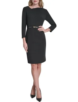 Vestido mini con cuello asimétrico - DKNY - FashionsVida