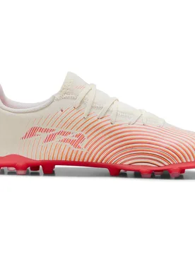 Chaussures De Football Future 9 Play Mg Sugared Almond / White / Ultra Red / Black EU 40 Homme - Puma - FashionsVida