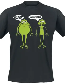 T-Shirt - Quark Magerquark - M bis 4XL - für Männer - Größe M - schwarz - Männer - male - Tierisch - FashionsVida