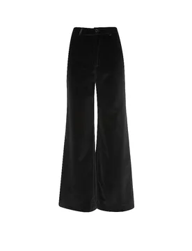Pantalón ROMY VELVET negro 26 - Officine Generale - FashionsVida