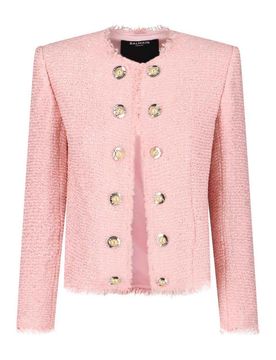 Giacca In Tweed Con Paillettes