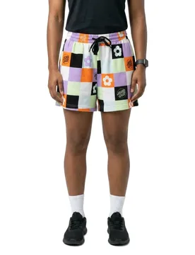 Short Patched Up Patchwork Print S - Santa Cruz - FashionsVida