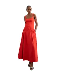 Maxi abito TSVIOLA rosso 38
