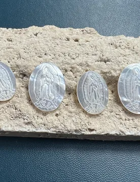 Guadalupe Virgin Charms Natural Mother of Pearl Shell Oval Pendants Jewelry Making diy Religious Accessories - Aliexpress - FashionsVida