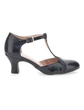 Scarpe da Ballo Nere con Suola in Pelle Made in Italy 5554 37 - THE FIRST DANCE - FashionsVida