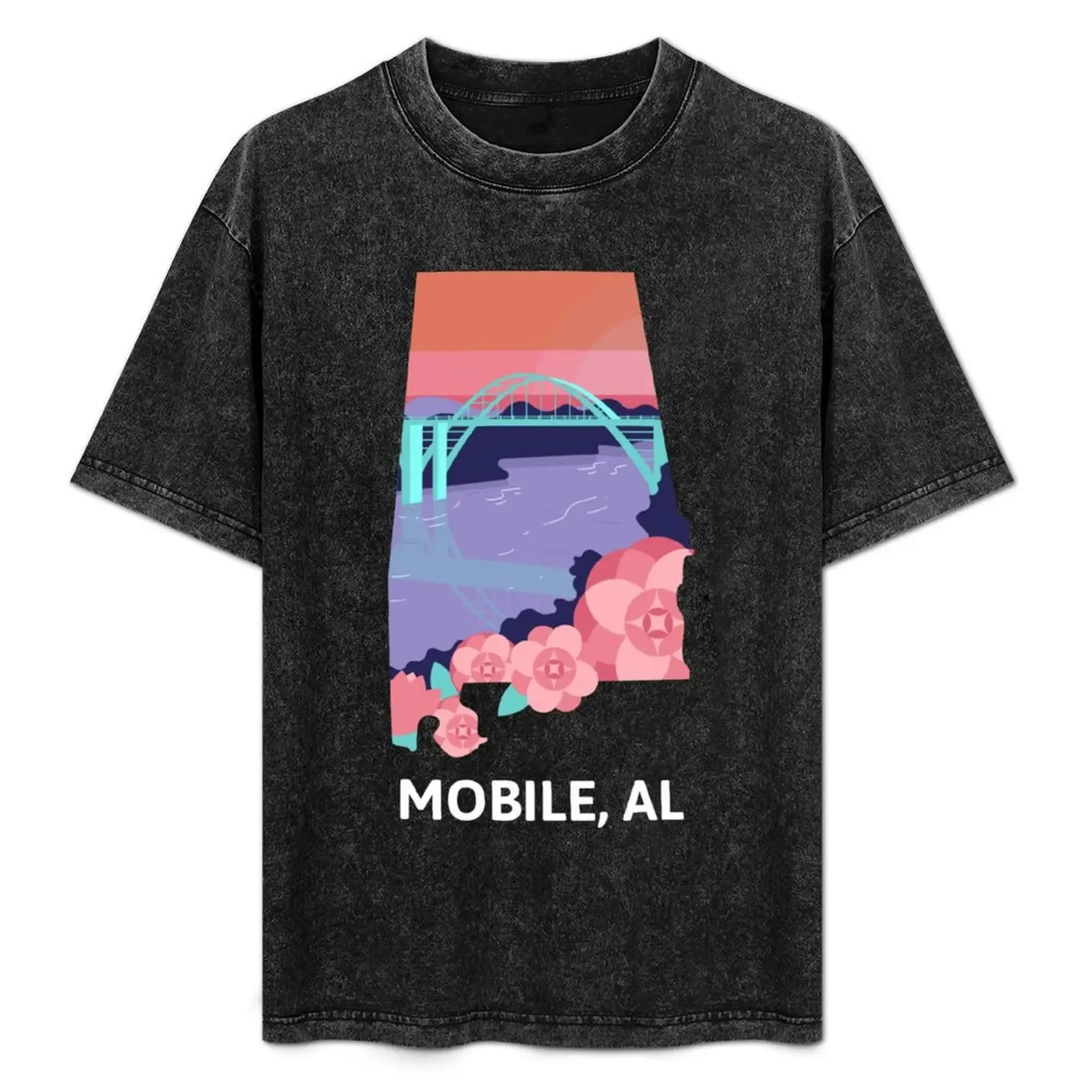Mobile, AL T-Shirt Non-Shrink Basic Cotton T-Shirt - Aliexpress - FashionsVida