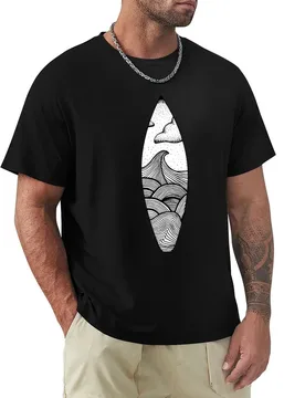 Surfboard Drawing T-Shirt Big and Tall Solid Color T-Shirt - Aliexpress - FashionsVida