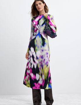 Vestido Estampado Largo M. C. Lacroix, Mujer, Viscosa, XS
