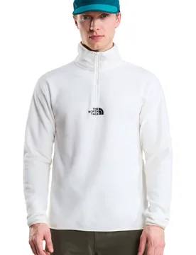 M glacier 1/4 zip - embroidered logo forro polar hombre Blanco (S) - The North Face - FashionsVida