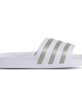 Adilette Damen Flip-Flops und Sandalen - Weiß - Größe 39 1/3 - Netz/Synthetik White 39 1/3