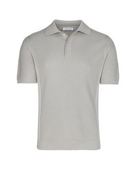 Polo gris claro XL