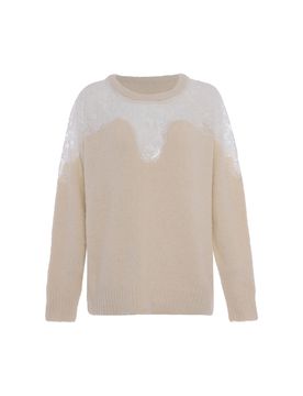 Faina Jersey crema / blanco