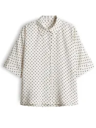 Hemdbluse FARISE POLKADOT creme 40 damen