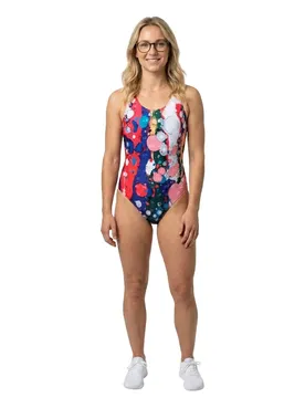 Maillot De Bain Red Fluid Race Back