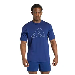 T-shirt à Manches Courtes Workout Essentials Feelready Logo Dark Blue XS