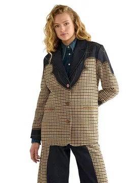 Giacca Di Jeans Houndstooth Rinse 2XL