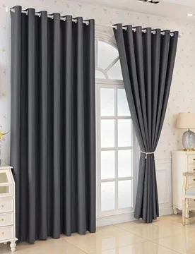 Piezas de Cortinas Opacas, Adecuadas para Sala de Estar, Balcón, Comedor, Dormitorio, Oficina en Casa, Fácil Instalación con Ojales - Shein - FashionsVida