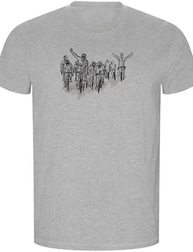 Maglietta A Maniche Corte Peloton Eco Heather Grey - Kruskis - FashionsVida