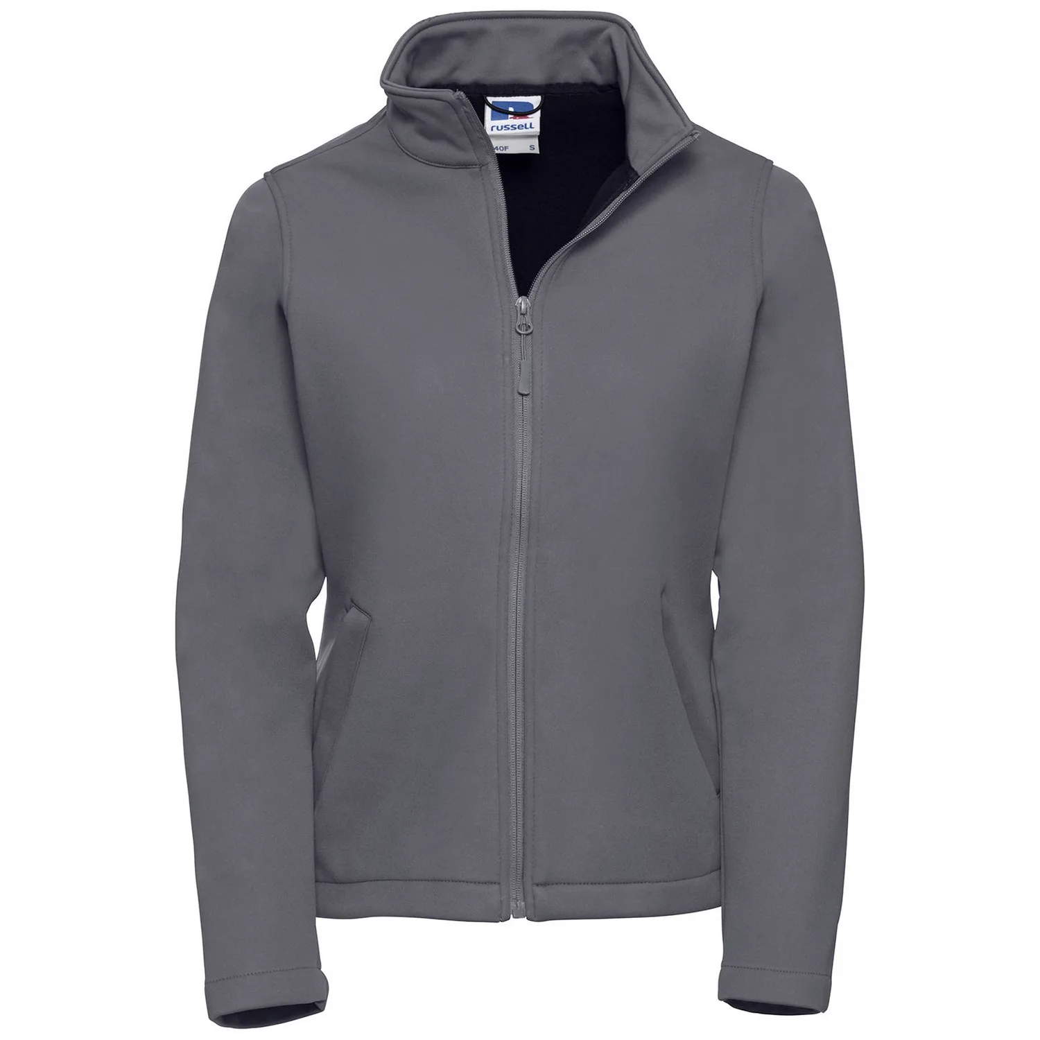 Womens/ladies Smart Soft Shell Jacket (Convoy Grey) - Dark Grey - Size X-Small - Russell athletic - FashionsVida