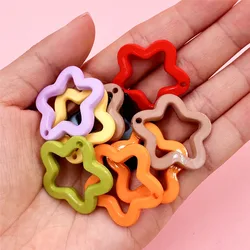 Pcs 30mm Candy Color Pentagram Star Pendant for Necklace Earrings Keychain Making Acrylic DIY Jewelry Material