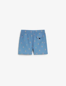 Bañador bermuda de hombre con calaveras y bolsillo trasero - Scalpers - FashionsVida