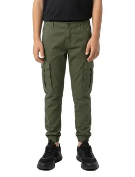 Pantalon Cargo Kane Jonnie Cuffed Olive Night 13 Années Garçon