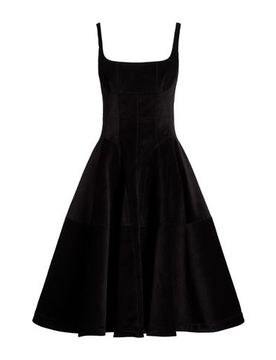 Vestido midi Mujer Negro 36 Mujer