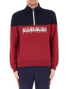 Felpa mezza zip PORPORA L