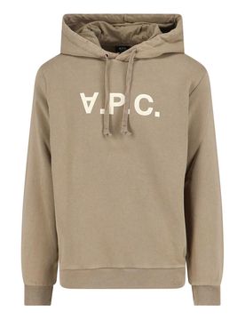 A.P.C. Felpa Cappuccio Logo