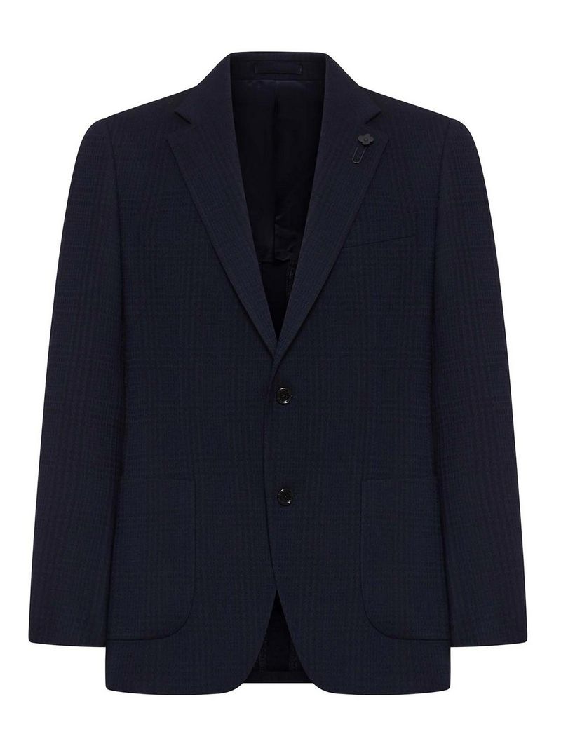 Giacca Sartoriale Monopetto In Tessuto Check