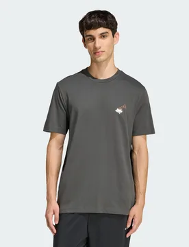 Mens Coffee Cafe Cheesecake Graphic T-Shirt - Grey - Size 2xl - ADIDAS Sportswear - FashionsVida