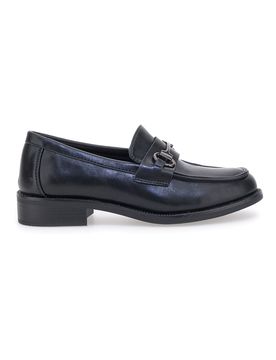 Mocassini Neri con Morsetto 2Y35562 39