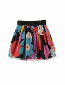 Jupe en tulle imprimée BLACK 3/4 female - Desigual - FashionsVida