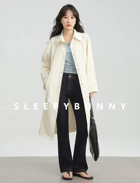 Loose Crinkled Trench Coat Women Long Fall Overcoat Lapel Collar Buttoned Cuffs Lightweight Casual Outerwear Early Autumn Looks - Aliexpress - FashionsVida