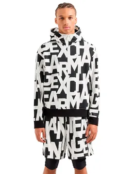 Exchange Felpa 6dzmlb-zjxz Black Ao Logo M - Armani - FashionsVida