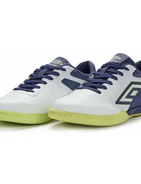 Chaussures De Futsal Chaleira Iii Pro White / Skipper Blue / Shadow Lime EU 40 Homme - Umbro - FashionsVida